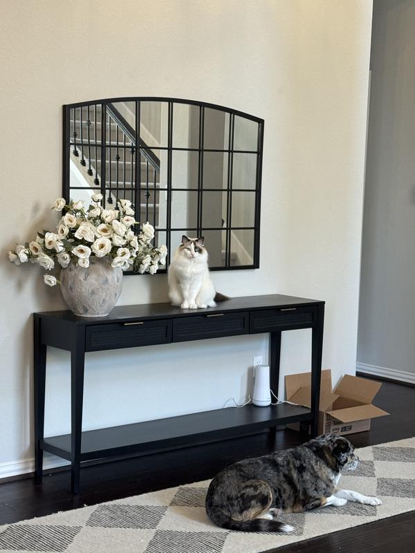 Grayson Lane 48-in W x 34-in H Arch Rustic Black Framed Wall