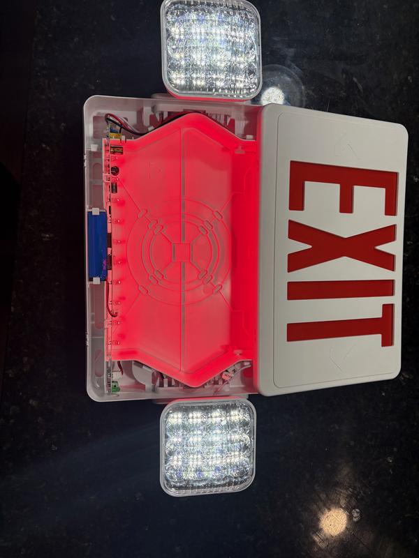 Honbei Integrated Emergency Exit Light with 2 Adjustable Lamp 90 Min ...