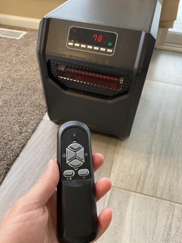 Lifesmart Up to 1500-Watt Infrared Quartz Cabinet Indoor Electric Space  Heater with Thermostat and Remote Included in the Electric Space Heaters  department at Lowes.com