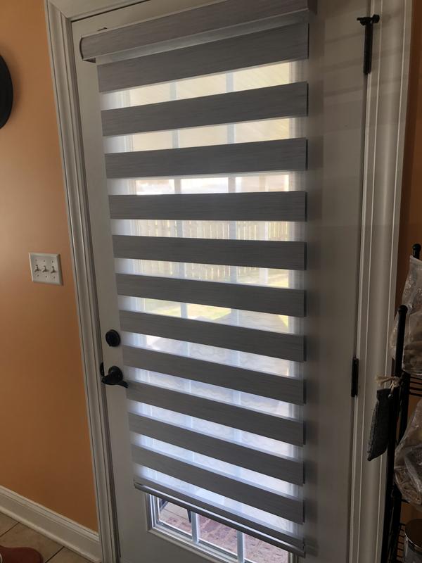 Origin 21 29-in x 64-in Gray Room Darkening Cordless Zebra