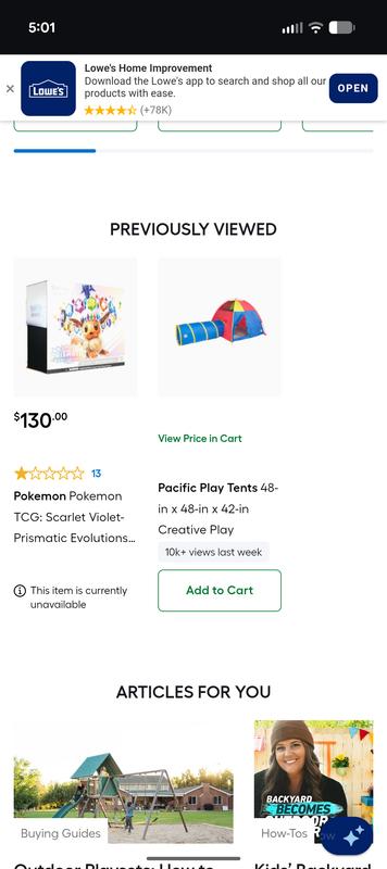 Pokemon PRISMATIC EVOLUTIONS ETB in the Kids Play Toys department at Lowes .com