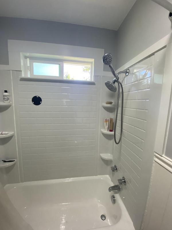 Remodeler Shower - 5 Piece 60x30 - Subway Tile Look - Flat Back Wall