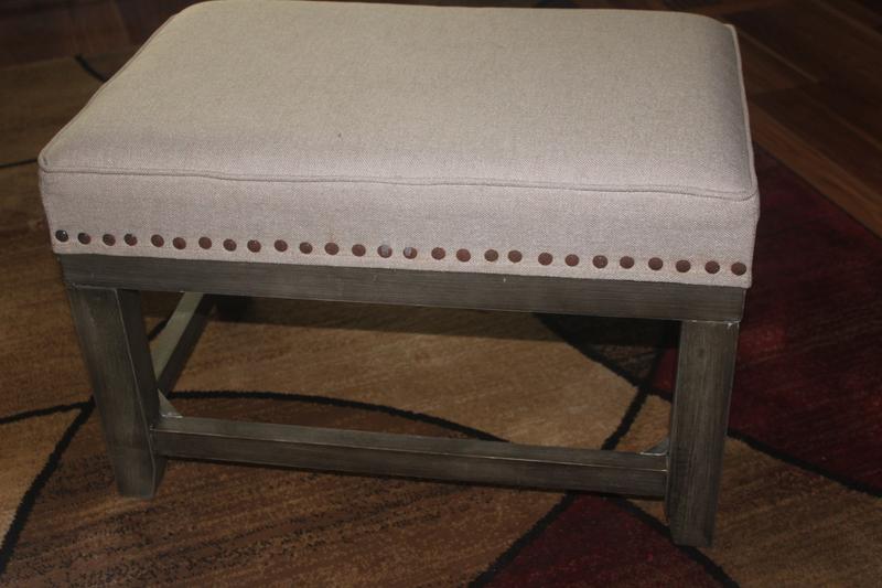 allen + roth Casual Antique Natural wood Ottoman in the Ottomans ...