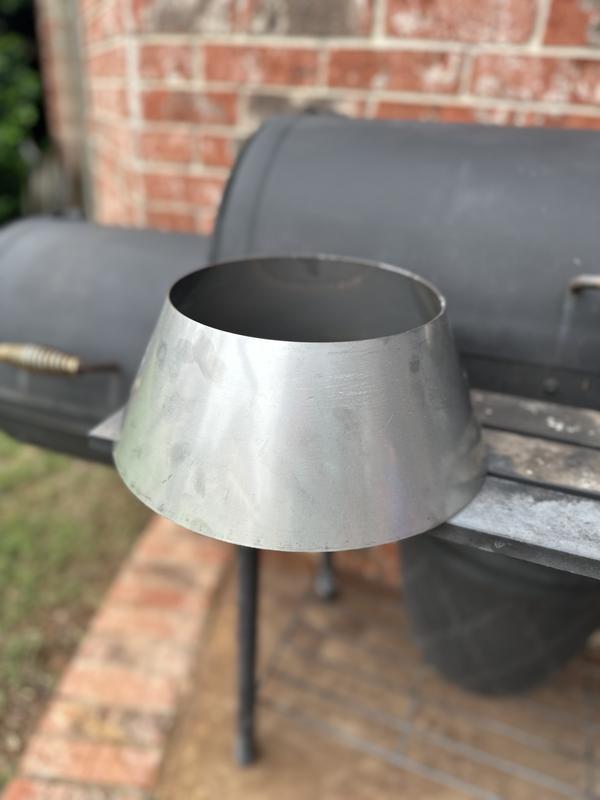 Vortex Small (in) Direct Cooking Charcoal Grill BBQ Accessory Cone 18.5  22.5 for Weber Smokey Mountain WSM Small - Stainless - Original - USA Made