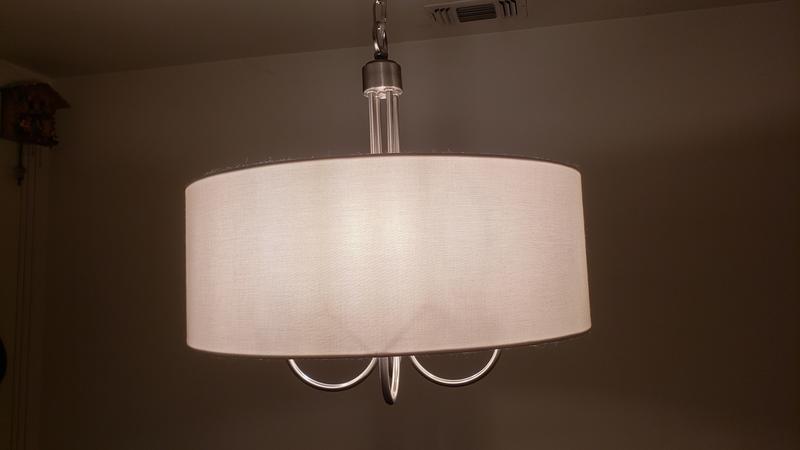 Progress Lighting Evanna 4-Light Brushed Nickel Transitional Chandelier