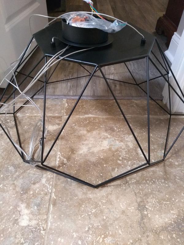 Progress Lighting Geodesic LED Matte Black Modern/Contemporary ...