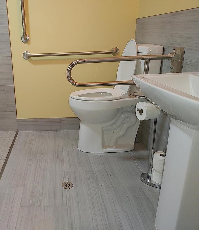 17.1” High Toilets Elongated Tall Toilet with S-trap, 12” Rough in