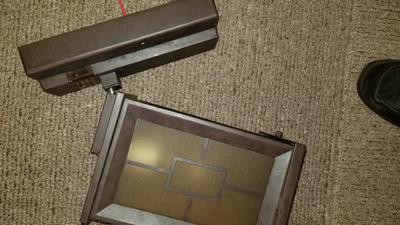 Heath Zenith 12.33-in H Heritage Bronze Medium Base (E-26) Outdoor Wall Light