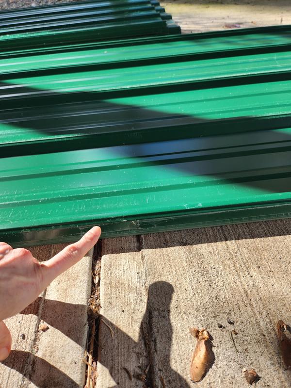 Metal Sales 3-ft x 8-ft Ribbed Forest Green Steel Roof Panel Metal Sales 3-ft x 8-ft Ribbed Forest Green Steel Roof Panel