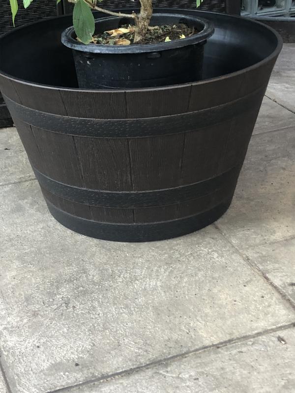 Jardinière En Forme De Baril De Whisky En Résine Southern