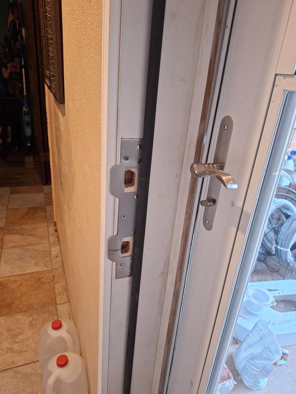 RELIABILT 1-5/8-in W x 11-in L Satin Security strike kit in the Strike ...