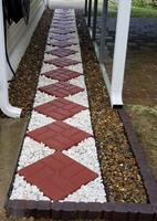 Brickface Red Concrete Patio Stone Common 16 In X 16 In Actual