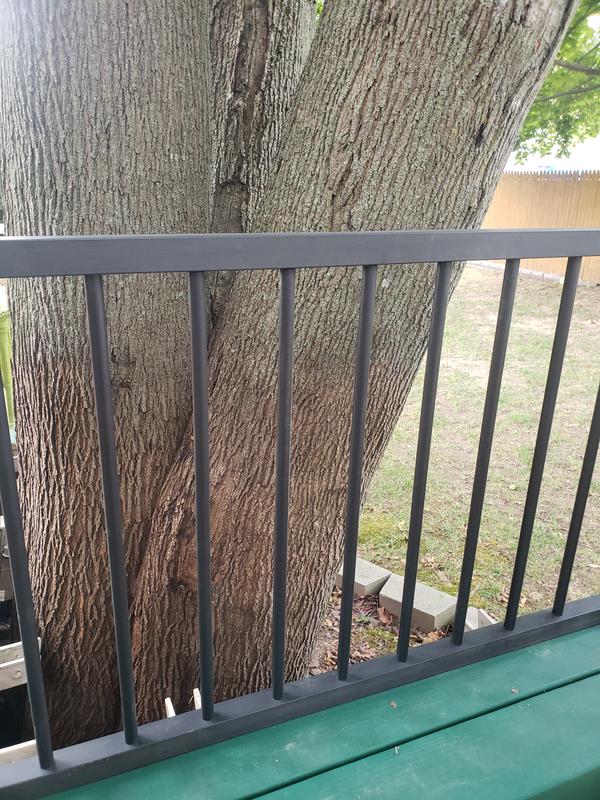 RELIABILT 1-in x 26-in Black Sand Galvanized Steel Round Deck Baluster (100-Pack)