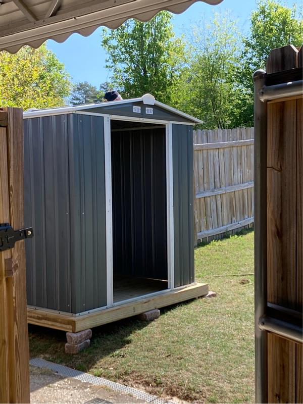 Shop Arrow Spacemaker Patio Shed, 6x3, Flute Grey and Anthracite ...