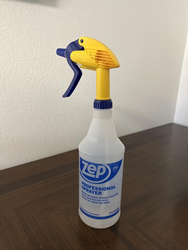 ZEP E-Z Fill Spray Bottle Adjustable Nozzle Wide Mouth Opening (Case of 8)