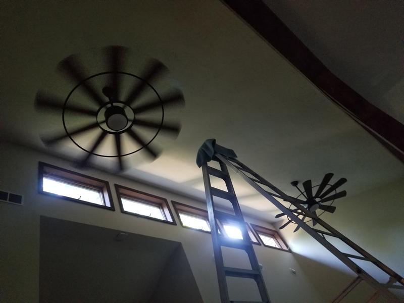 Bronze Led Indoor Ceiling Fan, Diy Belt Driven Ceiling Fan