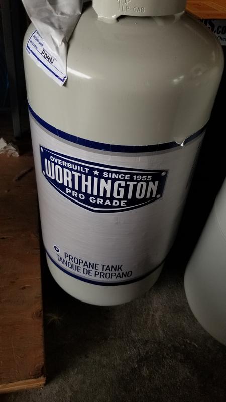 Worthington Pro Grade 100 lb. Empty Steel Propane Cylinder with
