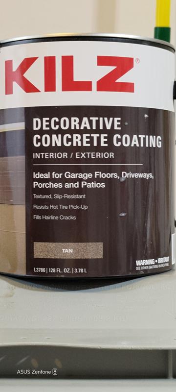 KILZ Concrete and Garage Silver Gray Slip-resistant Satin Exterior ...