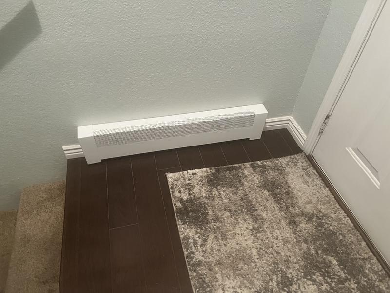 Baseboarders Basic 2-3/4-in Hydronic Slip-on Baseboard Heater Left End ...
