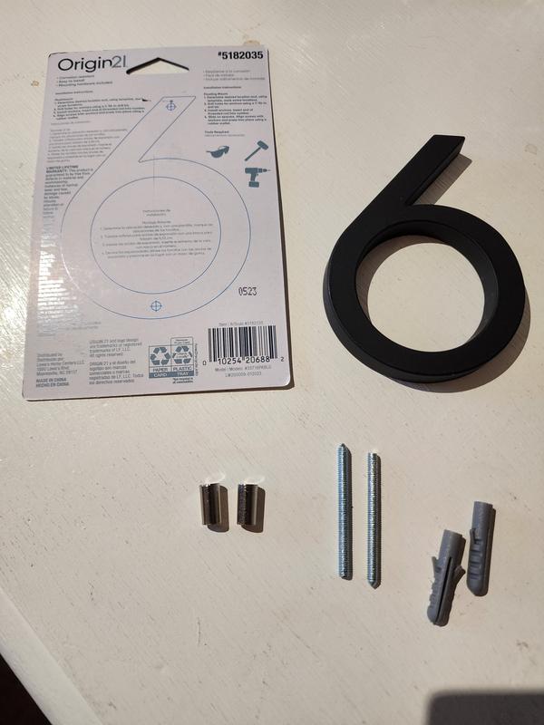 Origin 21 Urbana Park 4-in Black Number 1 33711PKBLG at Lowes.com