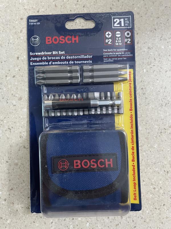 Bosch Screwdriver Bit Set 21 Piece in the Screwdriver Bits