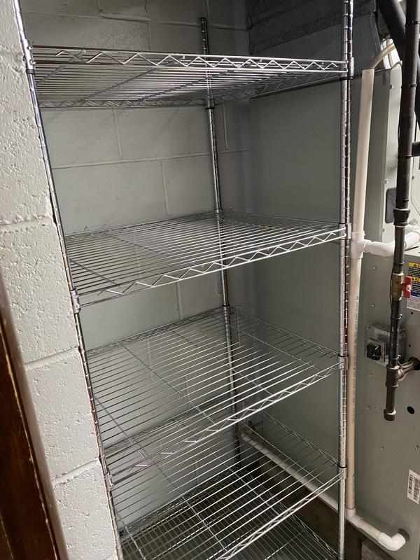 Quantum Storage WR9-93060CL Wire Shelving Unit with 24 Clear Dividable Grids