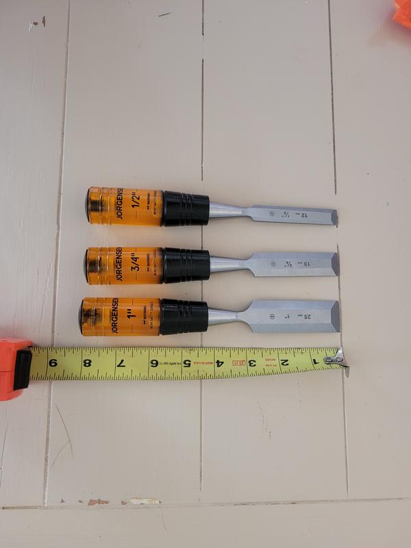 Buck Bros 3-Pack Woodworking Chisels Set