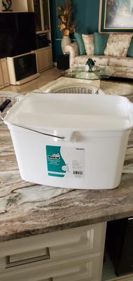 MOXIE 19-Quart Polypropylene Double Bucket with Wheels in the Buckets  department at