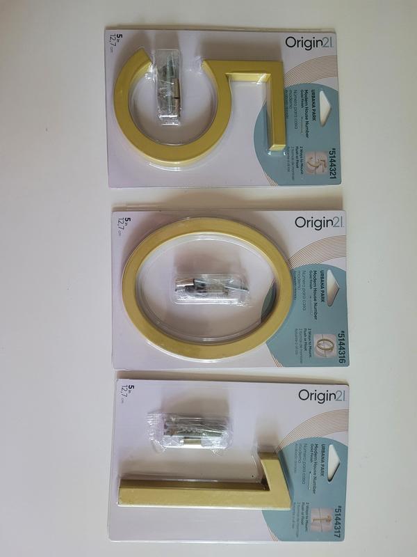 Origin 21 Urbana Park 5-in Gold Number 2 33722PYBLG at Lowes.com