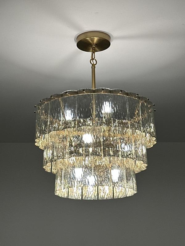 Craftmade Museo 9-Light Satin Brass Traditional Mercury Glass Drum