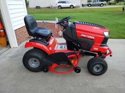 CRAFTSMAN E225 42-in Lithium Ion Electric Riding Lawn Mower With ...