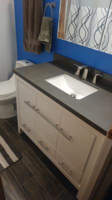 ●ONE BRILLIANT● RileyOB433Grey Riley-OB433-Grey Azzuri Riley 43-in Sea Salt Gray Undermount Single Sink