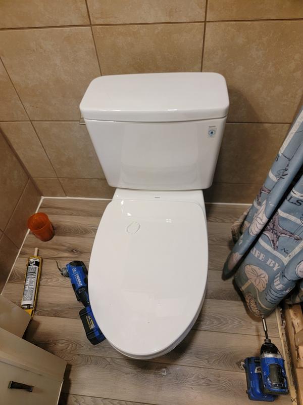 TOTO Drake Cotton Elongated Standard height 12-in Rough-In WaterSense 1 ...