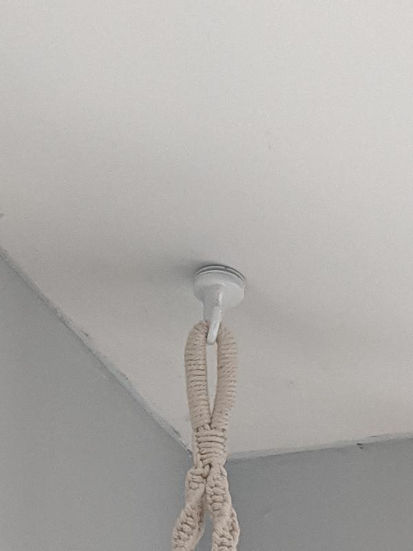 COBRA Crochet à plafond pivotant, acier, blanc 3214