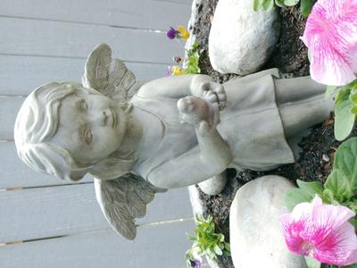 2024-25 秋冬新作  ハイブランドの x H 11.5-in Treasures Garden 8.5-in Garden Cherub Gray W コレクション