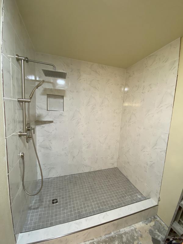 Viena Bianco Calacata White 12-in x 12-in Glazed Ceramic Marble Look Floor and Wall Tile