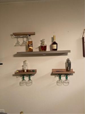 Under cabinet wine glass rack online lowes