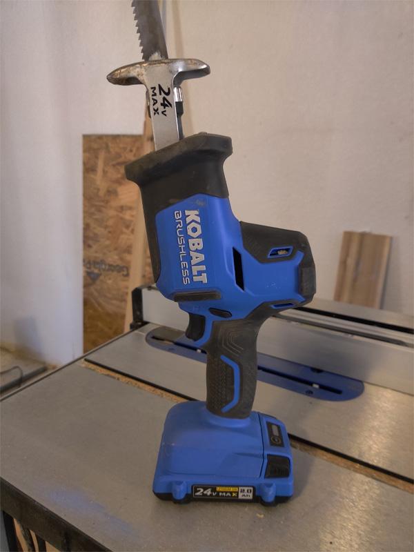 Kobalt one handed discount reciprocating saw review