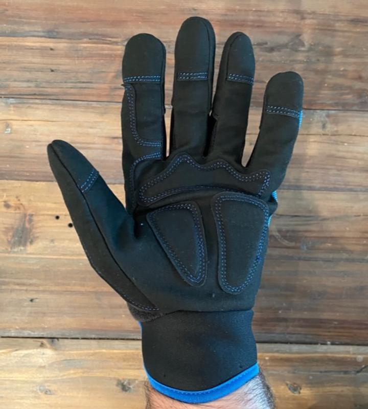 Kobalt Large Blue Nylon Electrical Repair Gloves, (1-Pair)