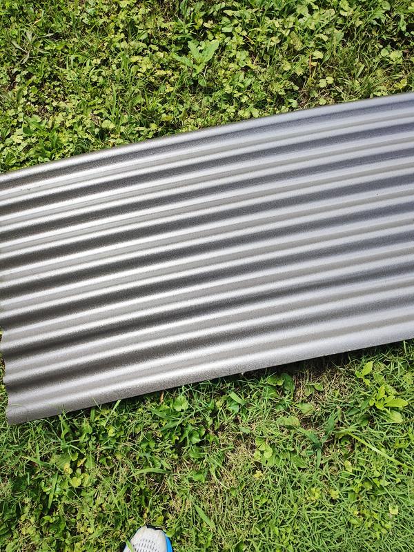 SUNTOP PALRAM 2.2-ft x 6-ft Corrugated Rain Forest Green Polycarbonate ...