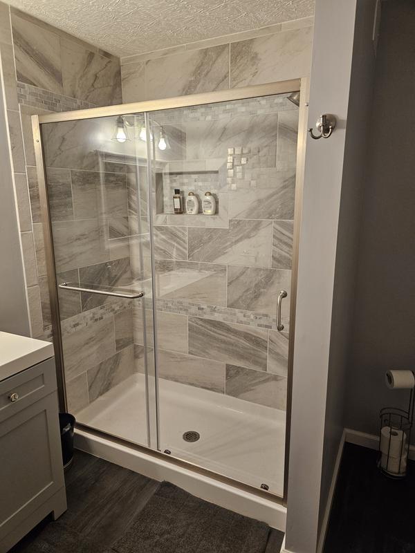 Free Standing Shower Screen 39½ x 76¾ , SKU: LB00112