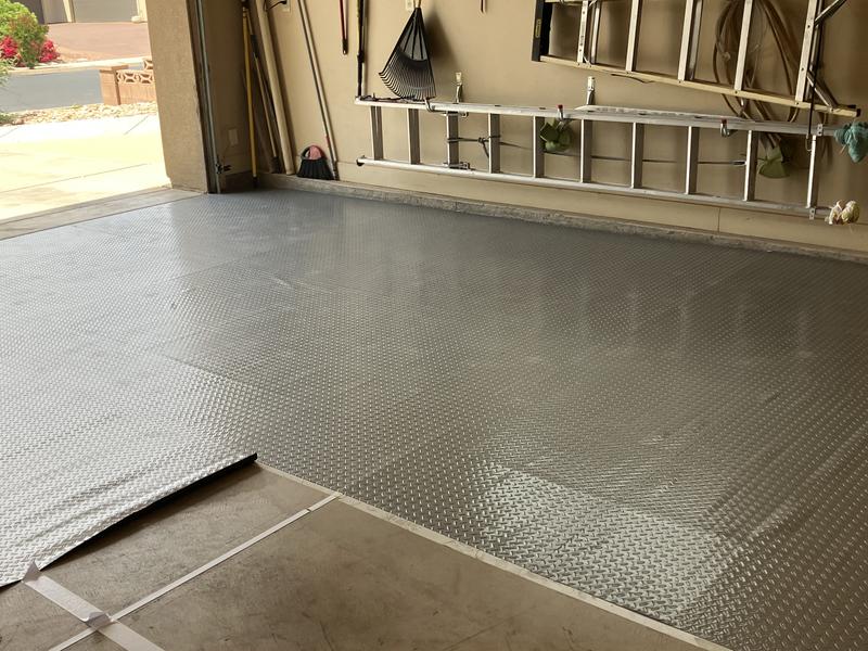 Costco Rubber Garage Flooring Mats X Three Of Them Overlap, 49 OFF