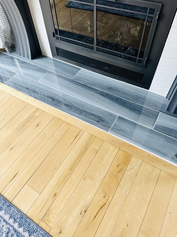Origin 21 Tofino Eclipse 8-in x 48-in Polished Porcelain Wood Look Wall Tile (12.59-sq. ft/ Carton)