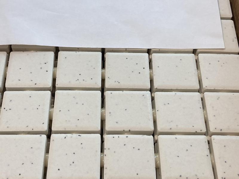 American Olean Unglazed Porcelain Mosaics 12-Pack Vanilla Cream 12-in x 24-in Unglazed Porcelain Uniform Squares Mosaic Floor and Wall Tile