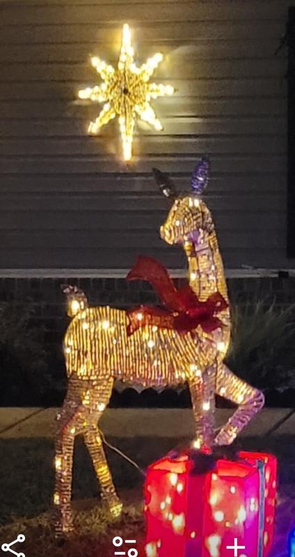 Holiday Living 66-in Freestanding Reindeer Yard decoration with