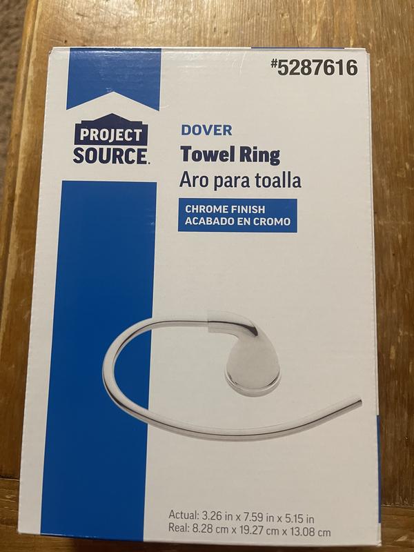 Project Source Seton Chrome Wall Mount Single Towel Ring