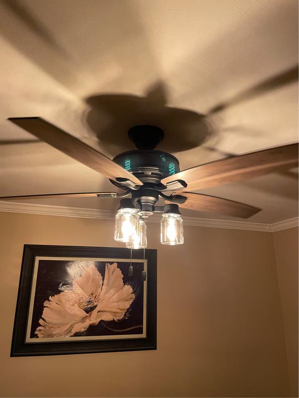 Hunter Lincoln Edison Style Ceiling Fan Shelly Lighting