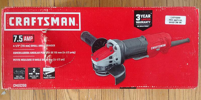 CRAFTSMAN 4.5-in 7.5 Amps Trigger Switch Corded Angle Grinder in the Angle  Grinders department at