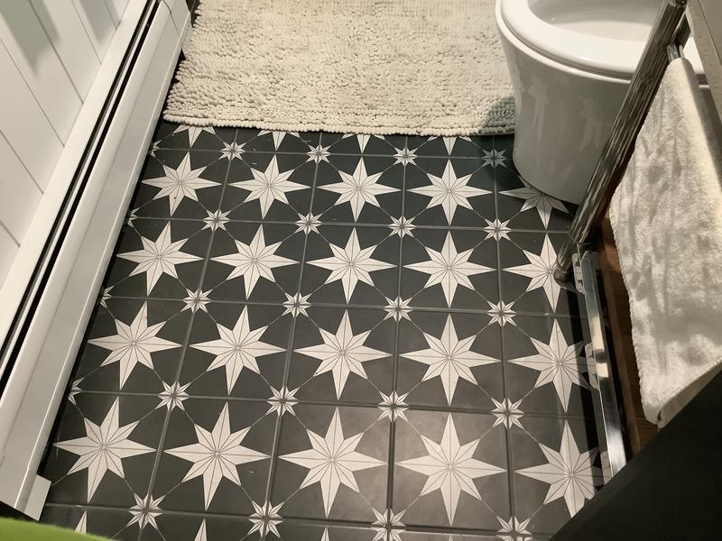 Origin 21 Astro Mini Star 8-in x 8-in Matte Porcelain Encaustic Floor and Wall Tile (10.75-sq. ft/ Carton)
