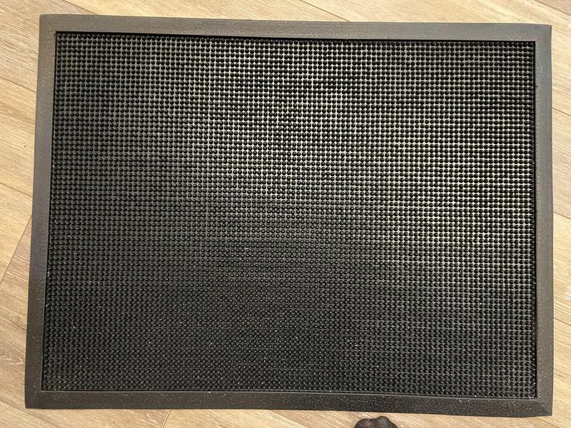 Rubber-Cal 3-ft x 6-ft Black Rubber Rectangular Indoor or Outdoor Home ...
